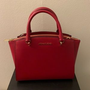 Michael Kors Red Satchel bag